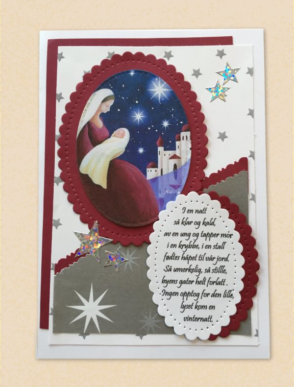 Håndlagde gratulasjonskort