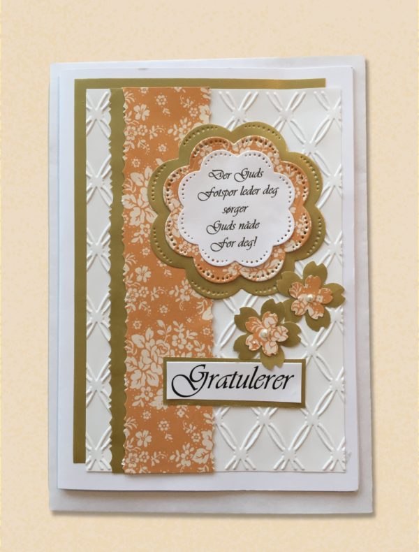 Håndlagde gratulasjonskort